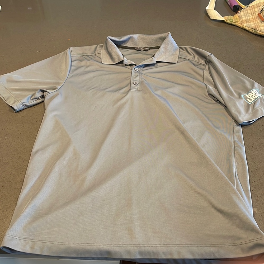 Bud Light dry fit golf  polo, size small